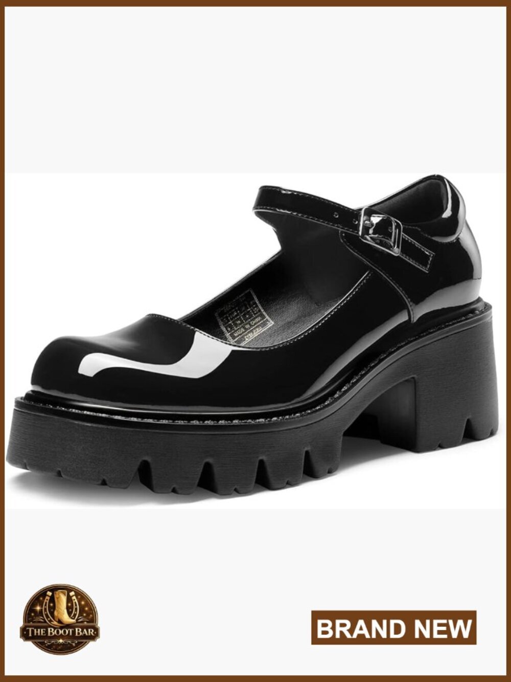 Chunky Platform Mary Jane Pumps - Low Heel Dress Shoes